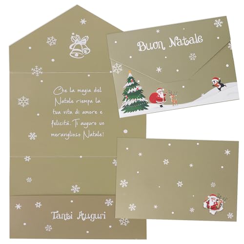 Busta Portasoldi Natalizia Vestito Babbo Natale - Tresorì