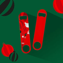 Carica l'immagine nel visualizzatore di Gallery, Coca-Cola Christmas Box – Box Limited Edition con 3 Bottiglie di Vetro da 330ml Coca-Cola Assortite, 1 Apribottiglie, 1 Vassoio e 4 Decorazioni Natalizie Trudi