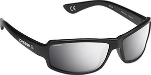 Cressi Ninja, Occhiali Sportivi da Sole Nero/Lenti Specchiate Silver - Ilgrandebazar