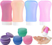 Carica l'immagine nel visualizzatore di Gallery, Liuer 4PCS Flaconi da viaggio in silicone morbido portatile e crema... - Ilgrandebazar