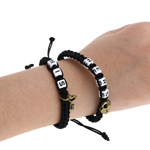 Emma Lui e lei con Lucchetto e Chiave Coppia Braccialetto Lovers bracciali... - Ilgrandebazar