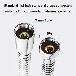 Flessibile Doccia 2 Metri, Tubo in Acciaio Inox, Anti Torsione...