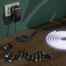 Carica l&#39;immagine nel visualizzatore di Gallery, SoulBay 6V - 24V 41W Alimentatore Switching Universale per Caricabatterie CA/CC con punte CC da 11 pezzi, contiene spina USB-C per Elettronica Domestica e Strisce LED - 2000 mA max