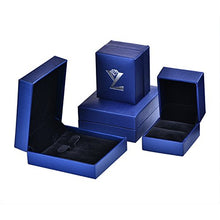 Carica l'immagine nel visualizzatore di Gallery, YL Orecchini Cuore Argento 925 Amore Zaffiro blu/Smeraldo Blu - Ilgrandebazar