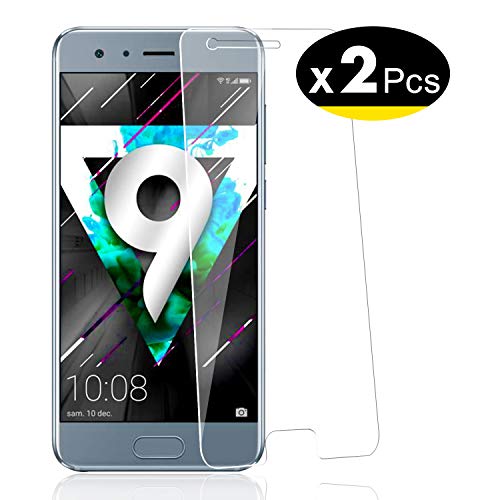 NEW'C Pacco da 2 Pezzi, Pellicola Protettiva in Vetro Temperato per Honor 9