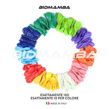 Carica l&#39;immagine nel visualizzatore di Gallery, BidMamba 100 Palloncini Compleanno Decorazioni Feste Happy Birthday Addobbi per Feste di Compleanno Bambina Bambini Matrimonio Baby Shower Decorazioni Compleanno Gonfiabili con Bombola Elio