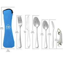 Carica l&#39;immagine nel visualizzatore di Gallery, FYSHOP Set di Posate da Campeggio Viaggio in Acciaio Inossidabile 1