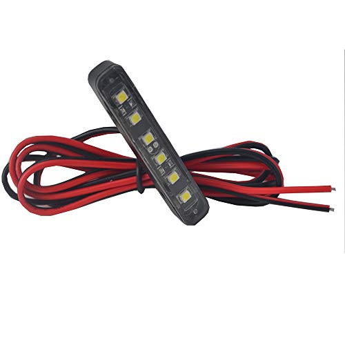 1 x LED impermeabile luce targa con 6 bianchi universale posteriore moto...