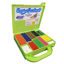 Carica l'immagine nel visualizzatore di Gallery, Italveneta Didattica Cuisenaire, Verde, Standard, 1, All'interno della valigetta 186pz regoli di colori e dimensioni diverse