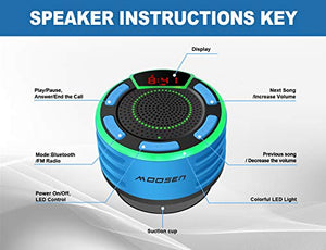 Altoparlante Bluetooth, moosen Cassa Portatile per doccia Senza fili... - Ilgrandebazar