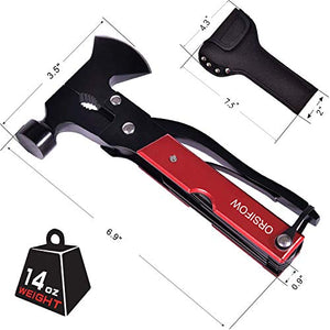 Multitool Martello 15 In 1 Per Campeggio E Sopravvivenza – Ascia, Pinze, Cacciaviti, Fischietto, Asta Di Magnesio, Regalo Uomo