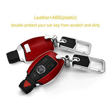 Carica l&#39;immagine nel visualizzatore di Gallery, ontto Cover per Chiave Portachiavi Auto in Pelle e ABS Mercedes Bianco