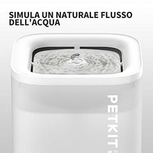 Carica l&#39;immagine nel visualizzatore di Gallery, PETKIT CYBERTAIL Fontanella per Gatti, Fontanella per Gatti Senza Fili,25dB Silenziosa,Fontanella per Cani,con Luci A LED,3.0 Aggiornare l&#39;elemento Filtrante,Pompa dell&#39;Acqua Senza Fili,1.8 L