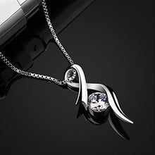 Carica l&#39;immagine nel visualizzatore di Gallery, B.Catcher collana da donna in argento con pendente zircone a diamante - Ilgrandebazar