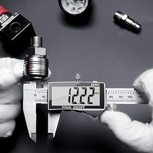 Calibro Digitale,Preciva Caliper metrico da 150 mm/6 pollice Puleggia - Ilgrandebazar