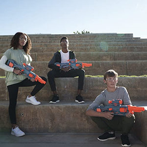 Nerf Elite 2.0, blaster Eaglepoint RD-8, tamburo da 8 dardi, mirino e canna staccabili, 16 dardi Nerf, azione a tiretto