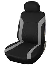 Carica l&#39;immagine nel visualizzatore di Gallery, Upgrade4cars Copri-sedili Auto Universale Grigio Nero Set Copri-Sedile... - Ilgrandebazar