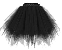 Carica l'immagine nel visualizzatore di Gallery, DRESSTELLS Donna Balletti Danza Tutu Gonna Annata di 50 Cocktail S, Black - Ilgrandebazar