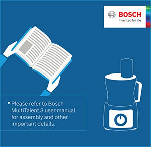 Bosch MCM3501M MultiTalent 3-Robot da Cucina Compatto, 800 W, Plastica,...