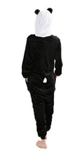 Carica l&#39;immagine nel visualizzatore di Gallery, Mescara Pigiama Panda Cosplay Intero Unisex XL per alto 178-188 cm, Nero - Ilgrandebazar