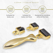Carica l&#39;immagine nel visualizzatore di Gallery, DERMAROLLER 3 in 1 – Micro aghi da 0.5mm per Viso e Corpo – 3 Derma Roller - Ilgrandebazar