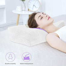 Carica l&#39;immagine nel visualizzatore di Gallery, Feagar Cuscino Cervicale - in Memory Foam, Dormire 1