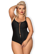 Carica l'immagine nel visualizzatore di Gallery, Selente Love &amp; Fun Malizioso Completo Intimo a 2 L-XL, Nero Aperto Cordino - Ilgrandebazar