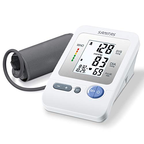 Sanitas SBM 21 Misuratore di Pressione Sanguigna da Braccio, Batterie incluse