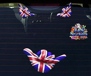 Piccola bandiera inglese Regno Unito HANG LOOSE Adesivo auto Shaka... - Ilgrandebazar