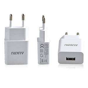 Aukru Caricabatterie USB da Muro Portatile 5V2A per Smartphone, 1 Adapter - Ilgrandebazar