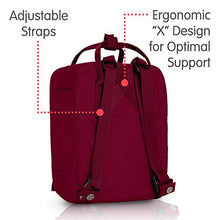 Carica l&#39;immagine nel visualizzatore di Gallery, FJÄLLRÄVEN Kånken Mini, Zaino Unisex Adulto 29 x 20 x 13 cm, Rosso (Plum)