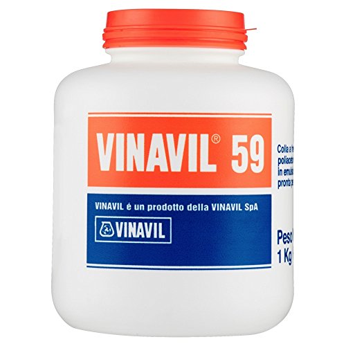 Vinavil - D0606 - Colla 59 adesivo acetovinilico ad alto residuo 1 kg - Ilgrandebazar