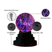 Carica l&#39;immagine nel visualizzatore di Gallery, Luce della sfera al plasma Globo USB Night Touch Sensitive Lightning /... - Ilgrandebazar