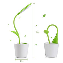Carica l&#39;immagine nel visualizzatore di Gallery, Lampada da Scrivania e Tavola VADIV, con Porta USB Sapling, Green - Ilgrandebazar