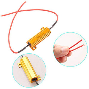 Kinstecks 4PCS 50W 6Ohm Resistori di carico a LED Resistenza segnale a...