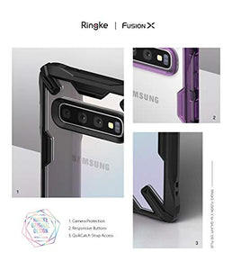 Ringke Fusion-X Custodia Compatibile con Galaxy S10 Plus (6.4"), Black - Ilgrandebazar