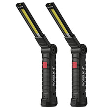 Carica l'immagine nel visualizzatore di Gallery, Coquimbo Festa del Papa Idee Regalo Torcia LED USB Ricaricabile COB Lampada da Lavoro Lampade di Ispezione Pieghevole con Base Magnetica e Gancio per Auto/Campeggio/Home e di Emergenza Uso (2 Pezzi)