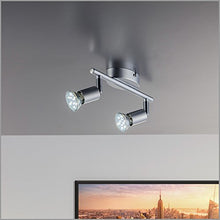 Carica l&#39;immagine nel visualizzatore di Gallery, B.K. Licht Faretti LED da soffitto orientabili, include 2 lampadine GU10 da... - Ilgrandebazar