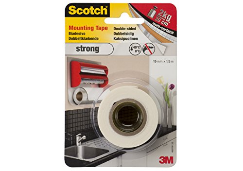 Scotch Strong 40011915B Nastro Biadesivo in Schiuma, Bianco - Ilgrandebazar