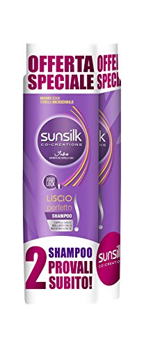 Sunsilk Shampoo Capelli Lisci - Pacco da 2 x 250 ml - Ilgrandebazar