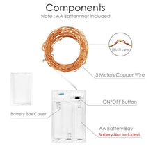 Carica l&#39;immagine nel visualizzatore di Gallery, Kolpop Stringa Luci LED a Batteria [4 Pezzi], Catena Luminosa 5m Bianco Caldo - Ilgrandebazar