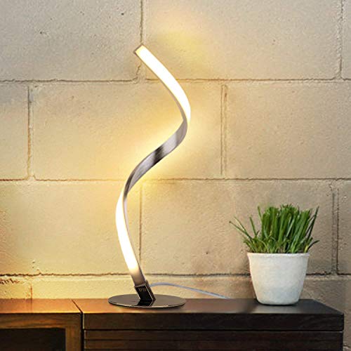 Albrillo lampada da tavolo a spirale, moderna letto a LED, Spirale - Ilgrandebazar