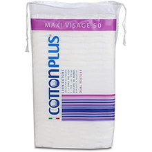 Carica l'immagine nel visualizzatore di Gallery, Cotton Plus MAXI VISAGE 50 pz. - LINEA BEAUTY | DISCHETTI PRETAGLIATI 100% PURO COTONE | Dischetti struccanti per la pulizia del viso soffici e resistenti.