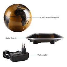 Carica l'immagine nel visualizzatore di Gallery, EASY EAGLE Levitazione Magnetica, Globo Magnetico LED Fluttuante 6'' Oro