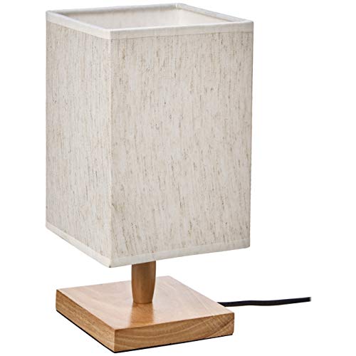 Umi. by Amazon, lampada da tavolo, paralume in tessuto, con base... - Ilgrandebazar