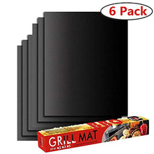 Carica l&#39;immagine nel visualizzatore di Gallery, YOWAO Tappetini da Barbecue, Il Tappetino Antiaderente in Teflon BBQ Griglia...