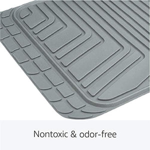 AmazonBasics - Set da 4 tappetini in gomma per auto, SUV, camion, Grigio - Ilgrandebazar