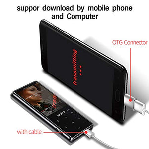 Lettore MP3 MYMAHDI con Bluetooth 4.2, pulsanti touch screen da 2,4 pollici,...
