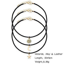 Carica l&#39;immagine nel visualizzatore di Gallery, Anglacesmade - Collana girocollo in pelle con ciondolo a forma di stella,... - Ilgrandebazar