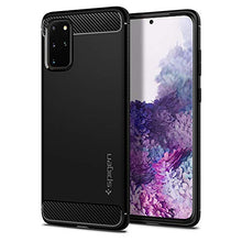 Carica l'immagine nel visualizzatore di Gallery, Spigen Cover Samsung Galaxy S20 Plus Rugged Armor Compatibile con Samsung Galaxy S20 Plus Cover Custodia [4G/5G] - Nero